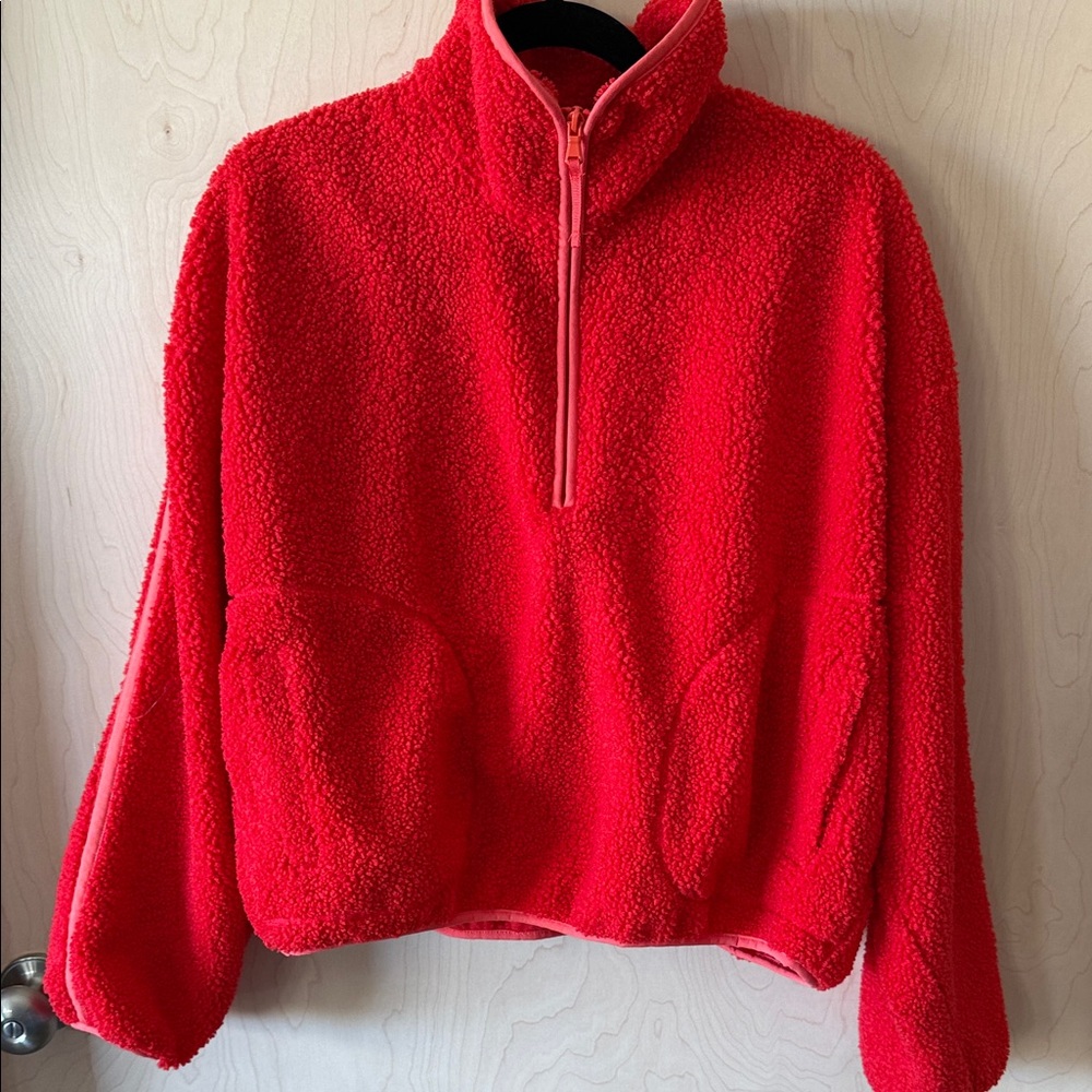 Old Navy Fiery Red Cozy Fleece